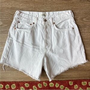 Citizens Of Humanity White Denim Shorts